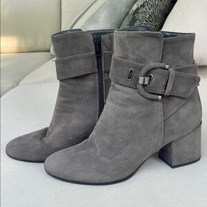 Gray Suede Ankle Boots - Napoleoni made in Italy
